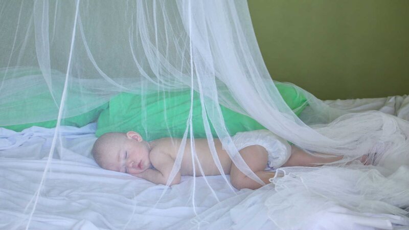 baby-sleeping-under-mosquito-net