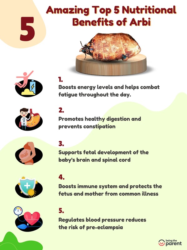 benefits of eating arbi during pregnancy