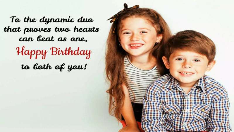 Birthday Wishes For Twin Sister and Brother