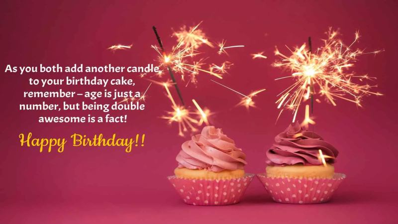 Funny Happy Birthday Wishes For Twins