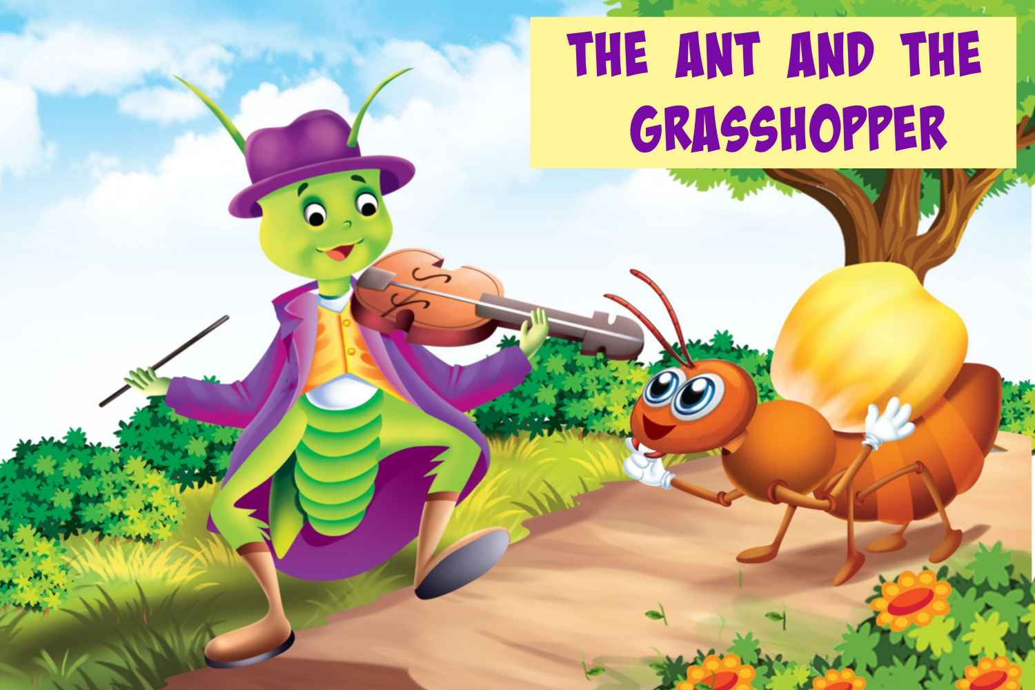 The Ant And The Grasshopper Story With Moral In English - Being The Parent