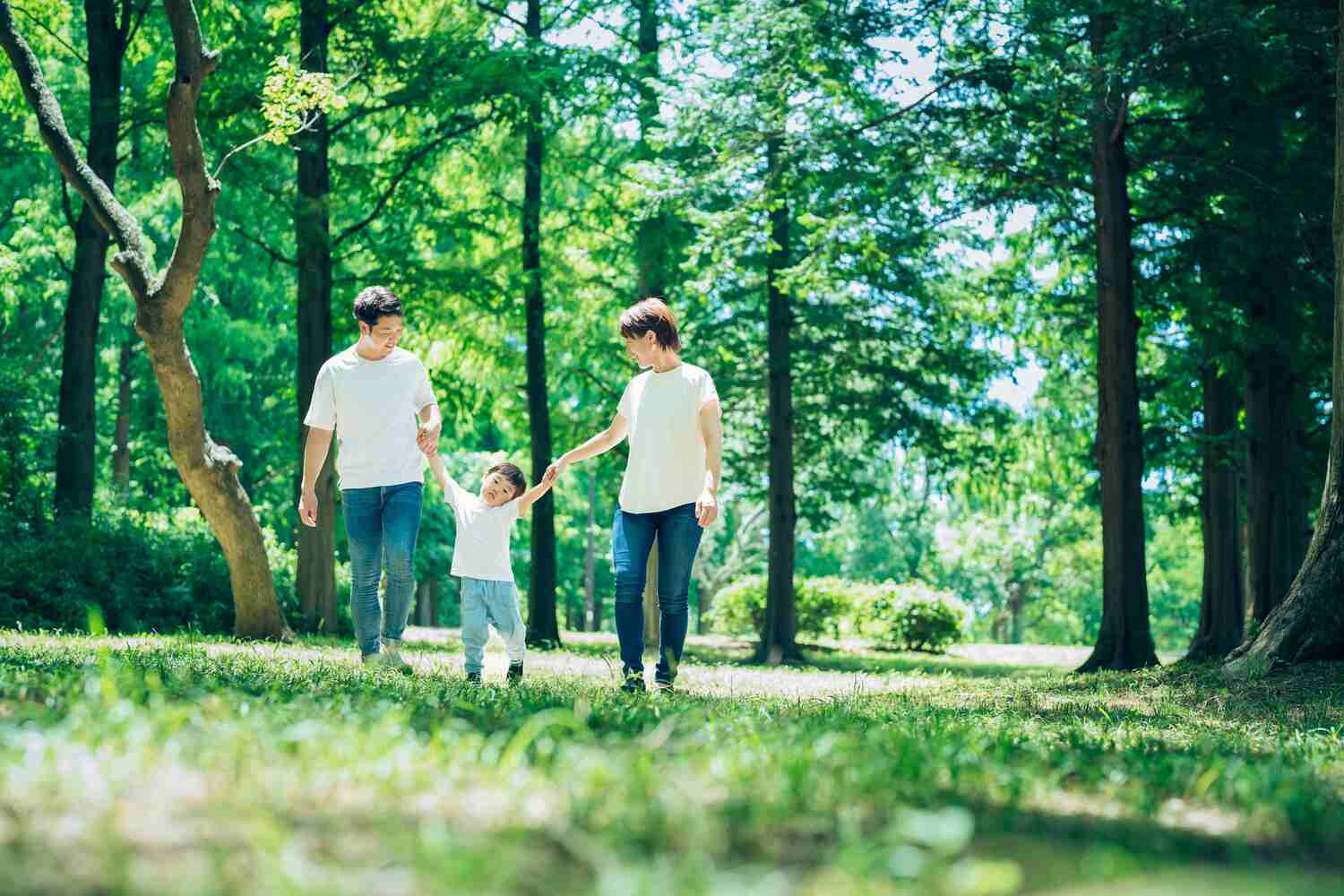 Take your toddler outside to a park