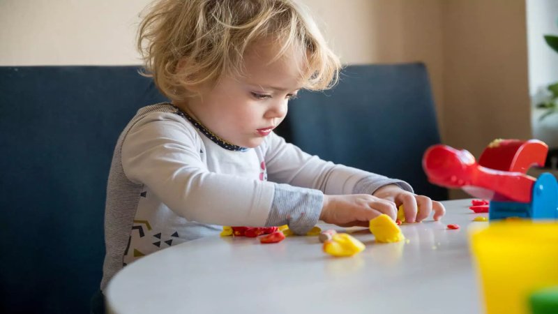 Play dough helps to develop fine motor skills