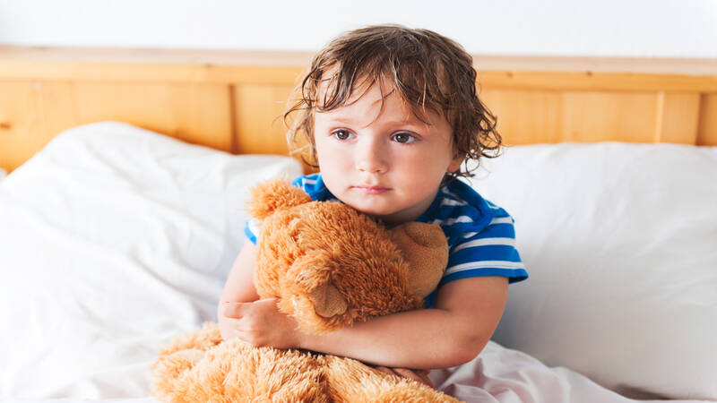 What causes bed wetting in children