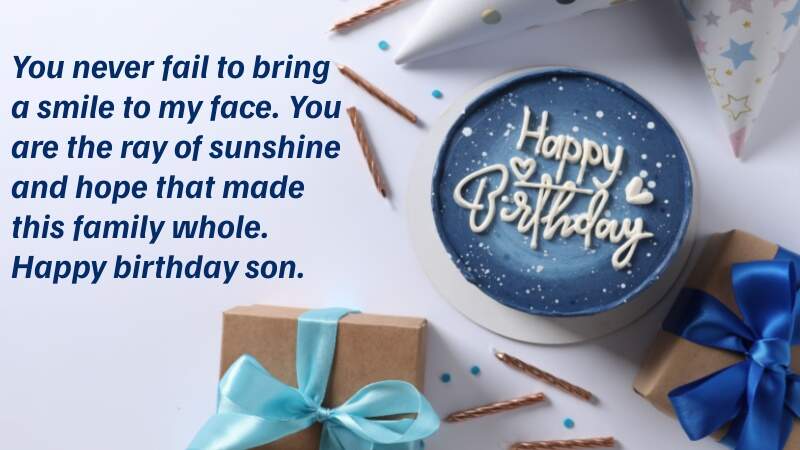 Concise And Sweet Birthday Wishes For Sons