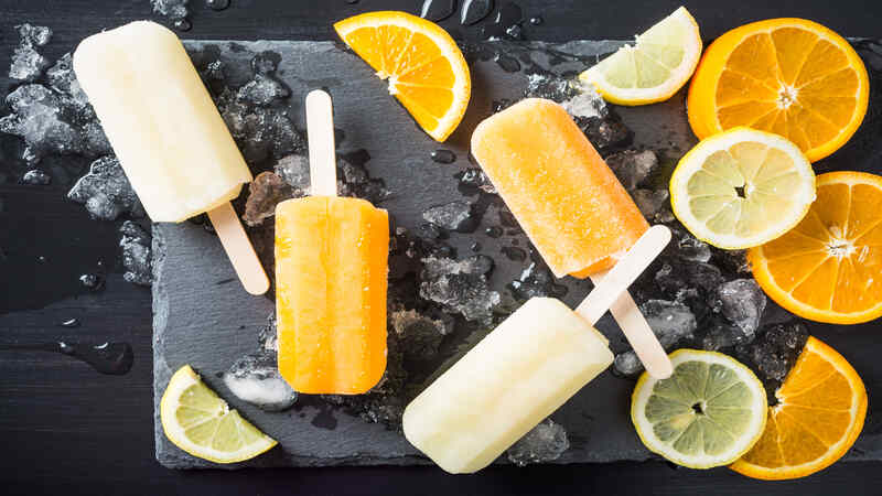 Ice popsicles can help toddler get relief from sores