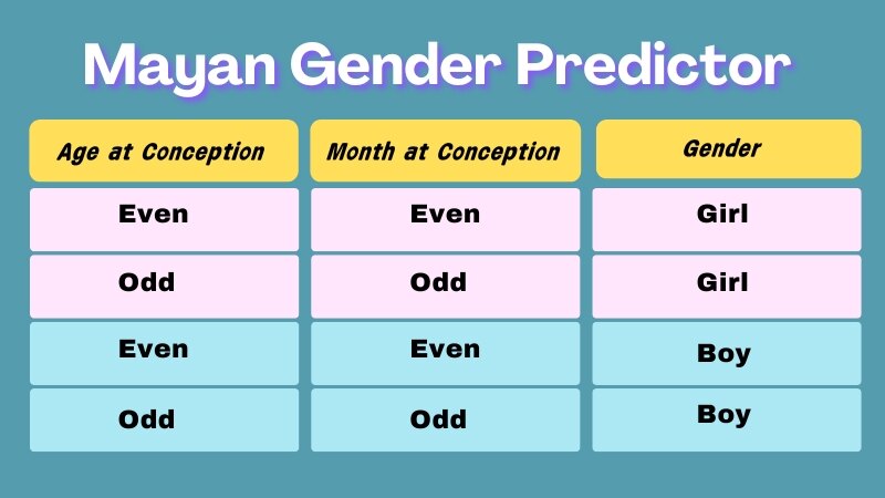 Are The Chinese And Mayan Gender Predictors The Same_