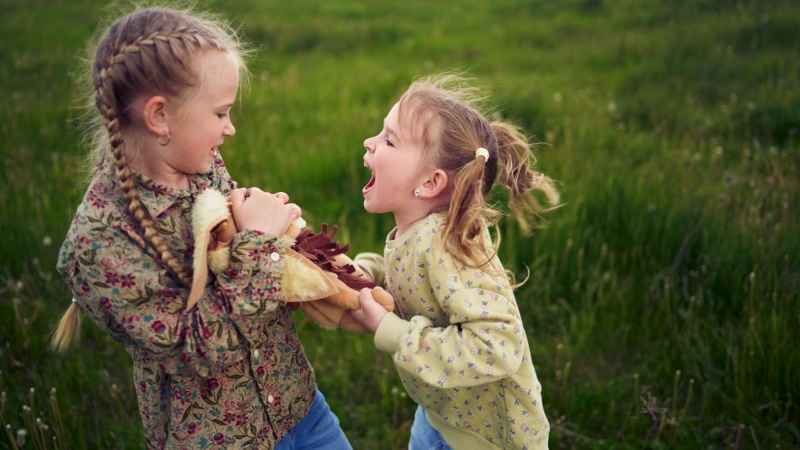 Two girls fighting